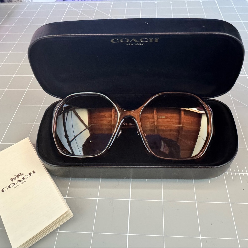 Coach Women's Sunglasses - Black and Brown